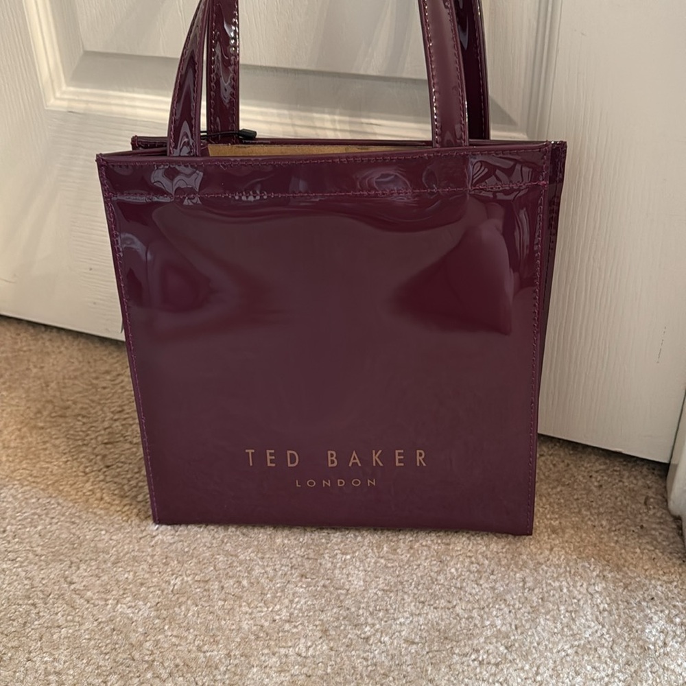 Ted Baker London Burgundy Tote with Bow - Picture 2 of 6